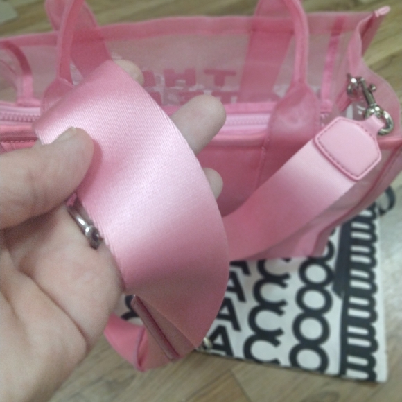 Marc Jacobs Tote Bag Pink Tote Bag In Very E.U.C With Dustbag Medium Size - Picture 14 of 16